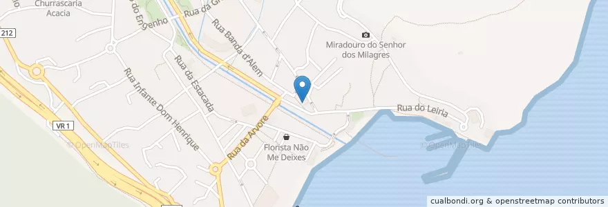 Mapa de ubicacion de Capela dos Milagres en البرتغال, Machico, Machico.