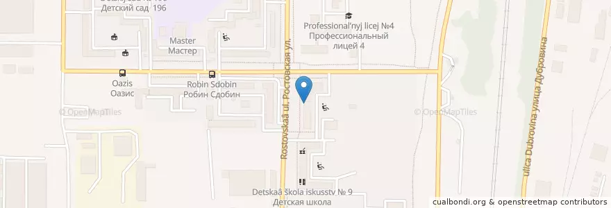 Mapa de ubicacion de Стоматологический кабинет "ТаланДент" en Russia, Central Federal District, Voronezh Oblast, Voronezh.