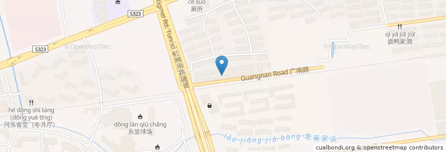 Mapa de ubicacion de 校园风情 en 中国, 上海市, 闵行区.
