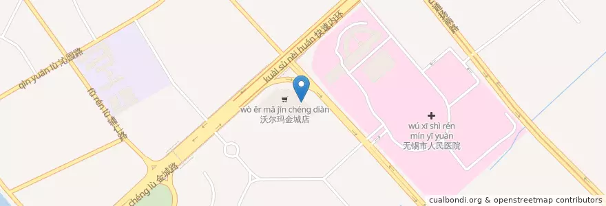Mapa de ubicacion de KFC en چین, ووشی, 梁溪区(Liangxi).