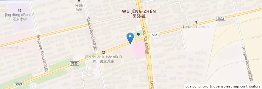 Mapa de ubicacion de 毛家湘菜 en 中国, 上海市, 闵行区.