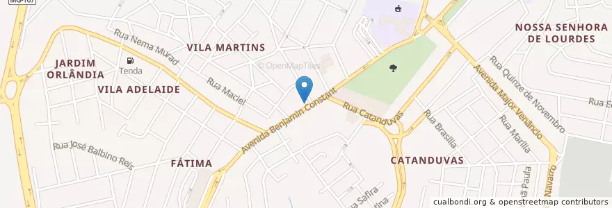 Mapa de ubicacion de Britto's en ブラジル, 南東部地域, ミナス ジェライス, Região Geográfica Intermediária De Varginha, Microrregião Varginha, Varginha.