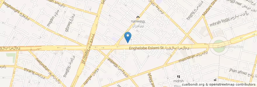 Mapa de ubicacion de بانک شهر en İran, Tahran Eyaleti, شهرستان تهران, Tahran, بخش مرکزی شهرستان تهران.