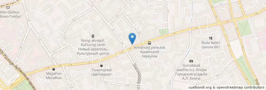 Mapa de ubicacion de Lova Lova en Rusia, Distrito Federal Central, Москва, Distrito Administrativo Central, Басманный Район.