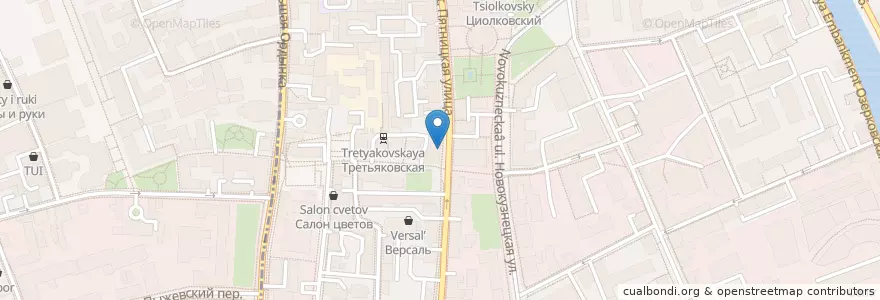 Mapa de ubicacion de Meatless en 러시아, Центральный Федеральный Округ, Москва, Центральный Административный Округ, Район Замоскворечье.