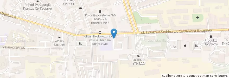 Mapa de ubicacion de Уличная библиотека en 俄罗斯/俄羅斯, Центральный Федеральный Округ, 卡卢加州, Городской Округ Калуга.