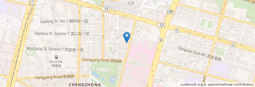 Mapa de ubicacion de 麥當勞 en Taiwan, 新北市, Taipei, 中正區.