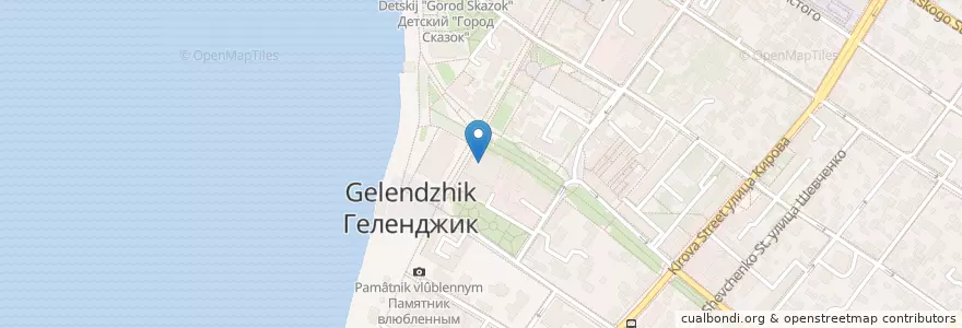 Mapa de ubicacion de ЮниКредит Банк en Rusia, Южный Федеральный Округ, Краснодарский Край, Городской Округ Геленджик.