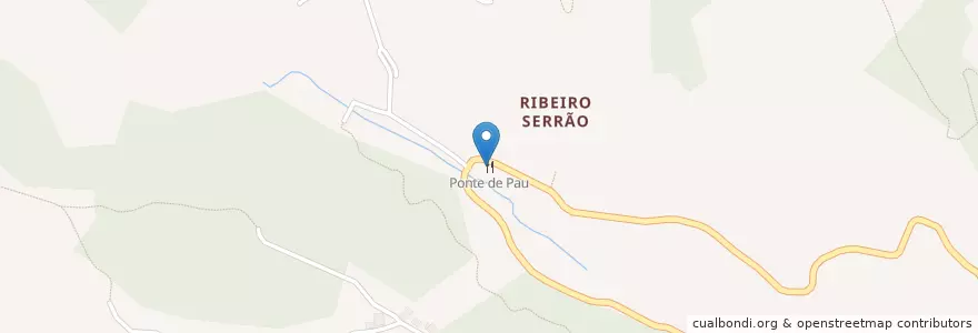 Mapa de ubicacion de Ponte de Pau en 포르투갈, Santa Cruz, Camacha.
