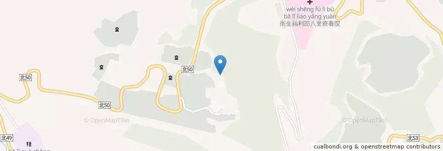 Mapa de ubicacion de 八里区 en 台湾, 新北市, 八里区.