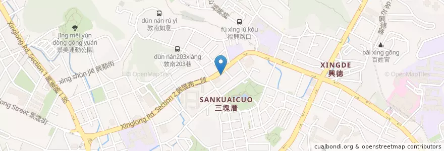 Mapa de ubicacion de 詹牙醫診所 en Тайвань, Новый Тайбэй, Тайбэй, 文山區.