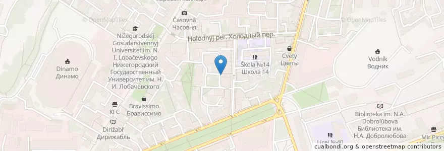 Mapa de ubicacion de Alt lib en Russie, District Fédéral De La Volga, Oblast De Nijni Novgorod, Городской Округ Нижний Новгород.