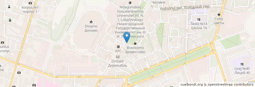 Mapa de ubicacion de Областная стоматологическая поликлиника en Russia, Volga Federal District, Nizhny Novgorod Oblast, Nizhny Novgorod.