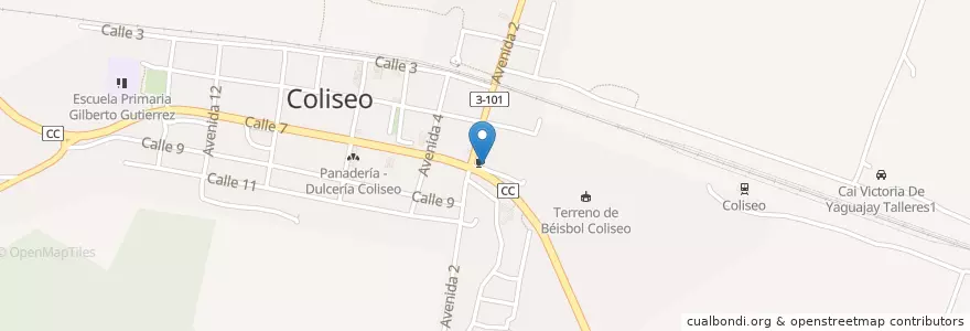Mapa de ubicacion de Cabaret Los Cocos en 쿠바, Matanzas, Jovellanos.