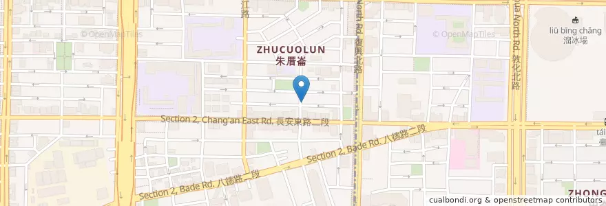 Mapa de ubicacion de 又一村水餃店 en تایوان, 新北市, تایپه, 中山區.