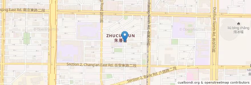 Mapa de ubicacion de 圓仔快炒 en تايوان, تايبيه الجديدة, تايبيه, 中山區.
