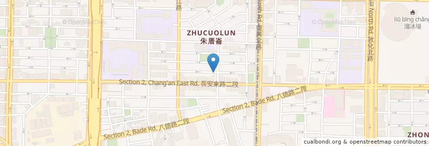 Mapa de ubicacion de 宏冠土魠魚羹 en 臺灣, 新北市, 臺北市, 中山區.