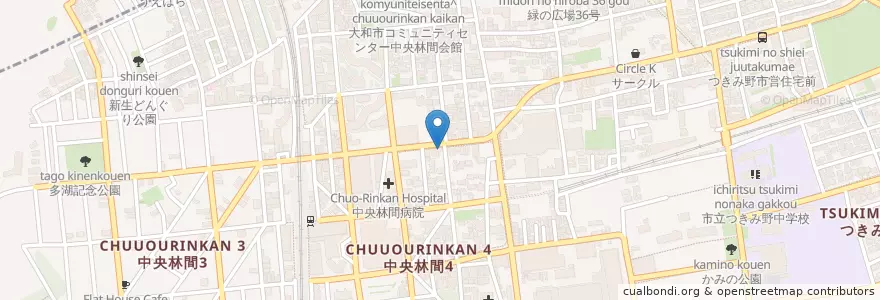 Mapa de ubicacion de ENEOS en Япония, Канагава, Ямато.