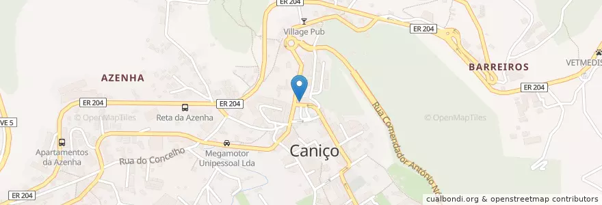 Mapa de ubicacion de Nikita en البرتغال, Santa Cruz, Caniço.