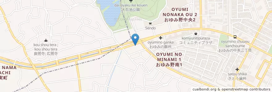 Mapa de ubicacion de 鈴木脳神経外科クリニック en 일본, 지바현, 千葉市, 緑区.