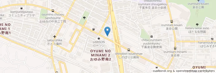 Mapa de ubicacion de マクドナルド en ژاپن, 千葉県, 千葉市, 緑区.