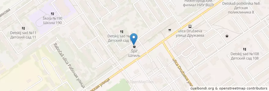 Mapa de ubicacion de Наш доктор en Russie, District Fédéral De La Volga, Oblast De Nijni Novgorod, Городской Округ Нижний Новгород.
