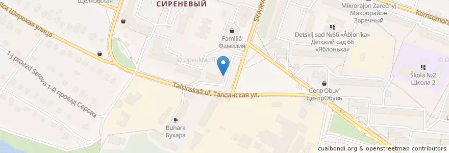 Mapa de ubicacion de Стардокс en Rusia, Distrito Federal Central, Óblast De Moscú, Городской Округ Щёлково.
