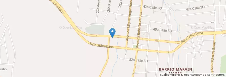 Mapa de ubicacion de Rancho Tono en ニカラグア, マナグア県, Managua (Municipio).