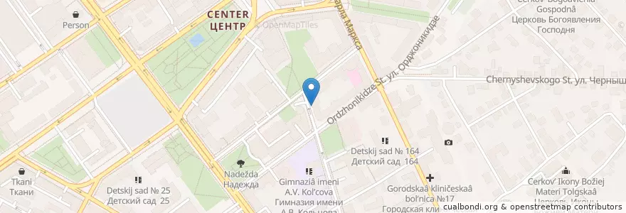 Mapa de ubicacion de Гарант en Rusland, Centraal Federaal District, Oblast Voronezj, Городской Округ Воронеж.