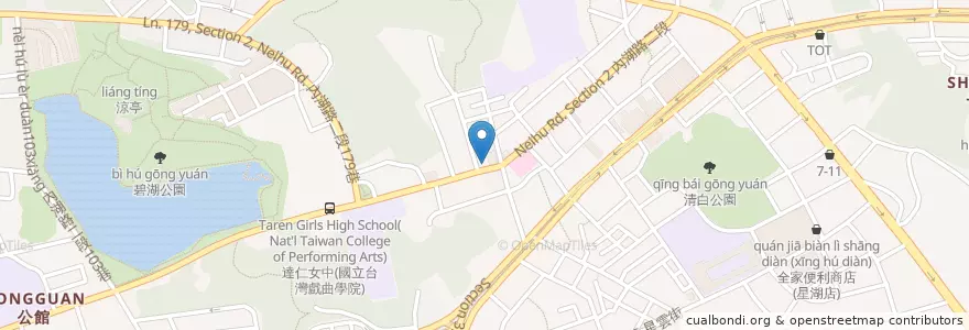 Mapa de ubicacion de 達美樂 en 臺灣, 新北市, 臺北市, 內湖區.