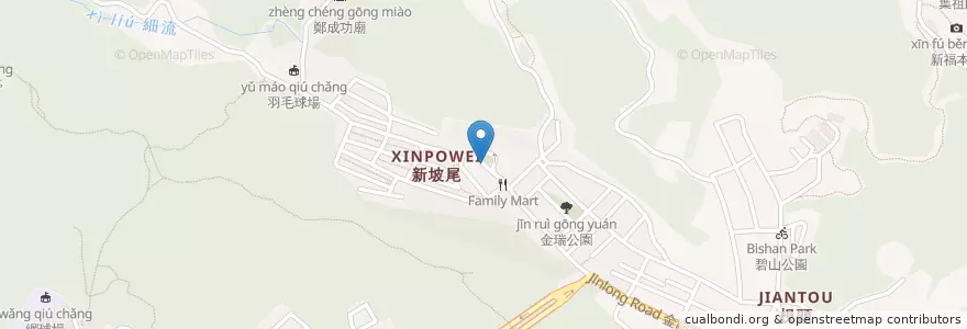 Mapa de ubicacion de 開很久的沒名的路邊攤麵店 en 臺灣, 新北市, 臺北市, 內湖區.