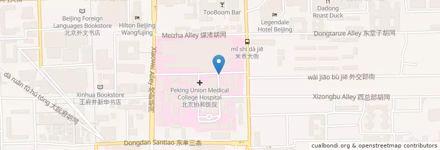 Mapa de ubicacion de 东城区 en China, Pequim, Hebei, 东城区.