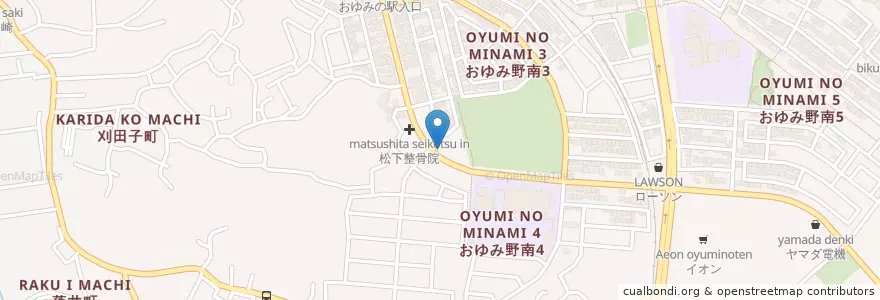Mapa de ubicacion de さくら歯科クリニック en 日本, 千葉県, 千葉市, 緑区.