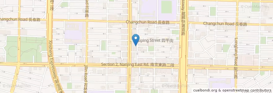 Mapa de ubicacion de 台灣小小吃 en 臺灣, 新北市, 臺北市, 中山區.