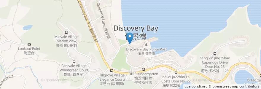 Mapa de ubicacion de Hemingway's en 中国, 香港, 広東省, 新界, 離島區 Islands District.