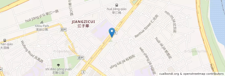 Mapa de ubicacion de 臺灣新光商業銀行 en Taiwán, Nuevo Taipéi, 板橋區.