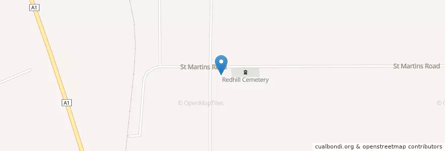 Mapa de ubicacion de St Martin's Catholic Church en Australia, South Australia, Port Pirie Regional Council.