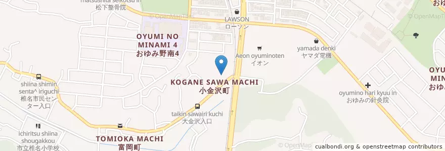 Mapa de ubicacion de 神明神社 en ژاپن, 千葉県, 千葉市, 緑区.