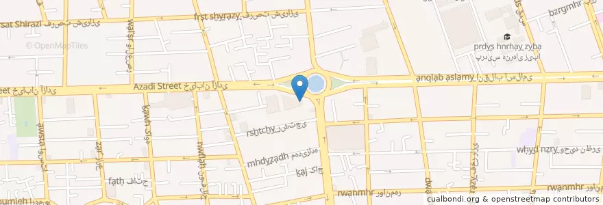 Mapa de ubicacion de سینما شهرتماشا en İran, Tahran Eyaleti, شهرستان تهران, Tahran, بخش مرکزی شهرستان تهران.