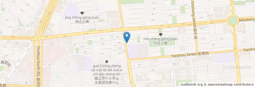 Mapa de ubicacion de 85度C en 臺灣, 新北市, 臺北市, 松山區.