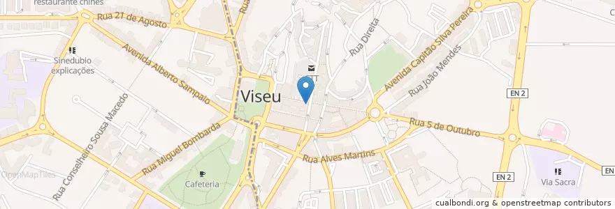 Mapa de ubicacion de Caixa Geral de Depósitos en Portugal, Centro, Viseu, Viseu Dão-Lafões, Viseu, União Das Freguesias De Viseu.