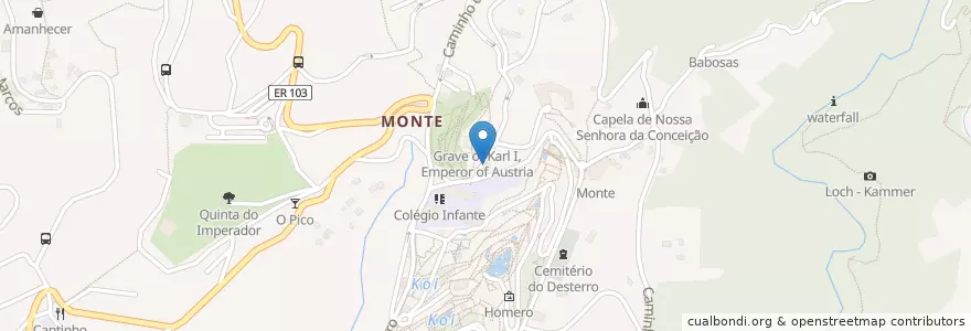 Mapa de ubicacion de Belmonte en Portogallo, Monte.