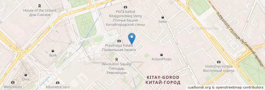 Mapa de ubicacion de Хлеб Насущный en Russia, Central Federal District, Moscow, Central Administrative Okrug, Tverskoy District.