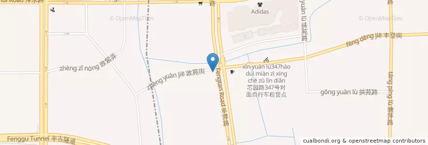 Mapa de ubicacion de Muslim restaurant en Çin, Zhejiang, Hangzhou, 拱墅区, 祥符街道.