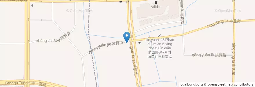 Mapa de ubicacion de "Lao Li" en China, Zhejiang, Hangzhou, Gongshu, 祥符街道.