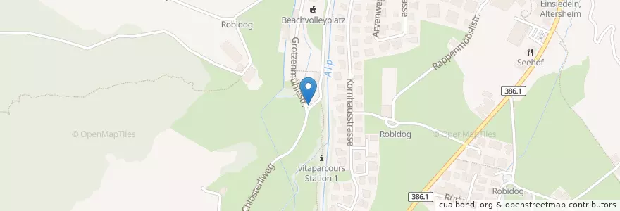 Mapa de ubicacion de Robidog en Schweiz/Suisse/Svizzera/Svizra, Schwyz, Einsiedeln, Einsiedeln.