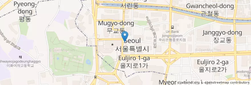 Mapa de ubicacion de 맥도날드 en Coreia Do Sul, Seul.