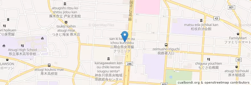 Mapa de ubicacion de McDonald's en Japan, Kanagawa Prefecture, Atsugi.