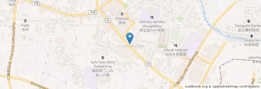 Mapa de ubicacion de 3-8 en 日本, 東京都, 調布市.