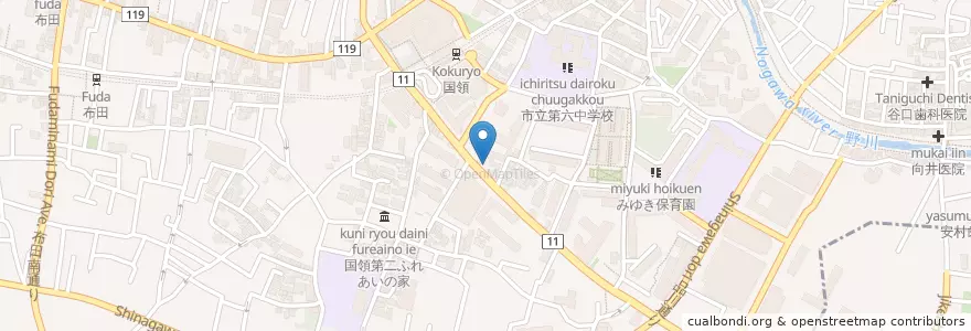 Mapa de ubicacion de 3-6 en 日本, 东京都/東京都, 調布市.